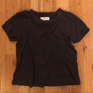 Imogene & Willie xs black cropped tee